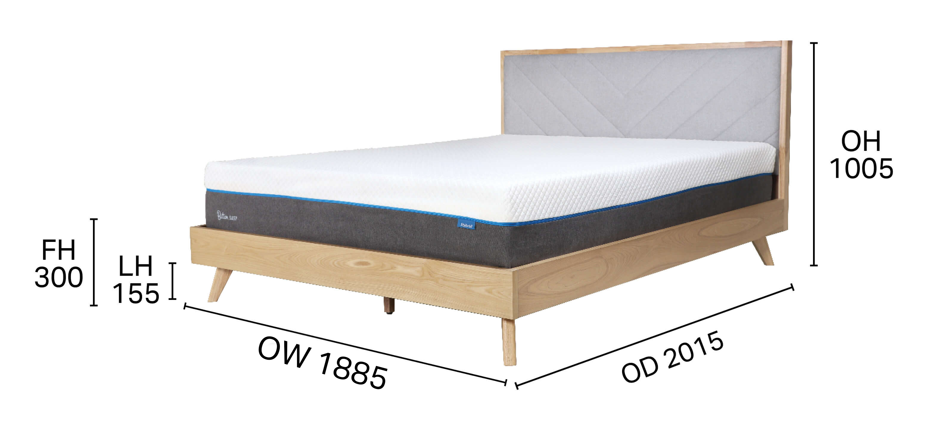 Janelle Bed Frame - King